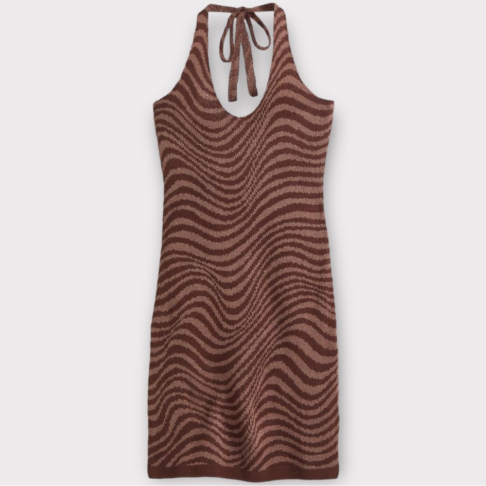 Divided H&M NWOT Knit Halterneck Bodycon Dress in Size S